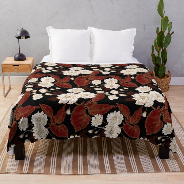 Item preview, Black Red Gold chinoiserie seamless pattern designed and sold by SugarCore.