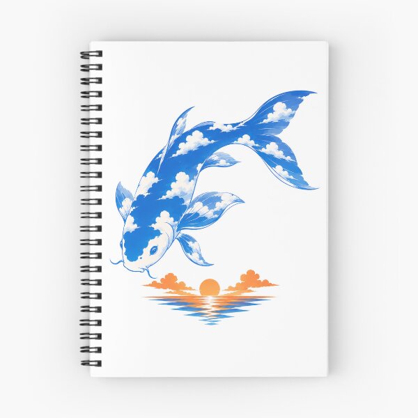 Item preview, Koi Sky – Blue Cloud Koi Sunset Ocean Art designed and sold by Cloud Tide Studio.