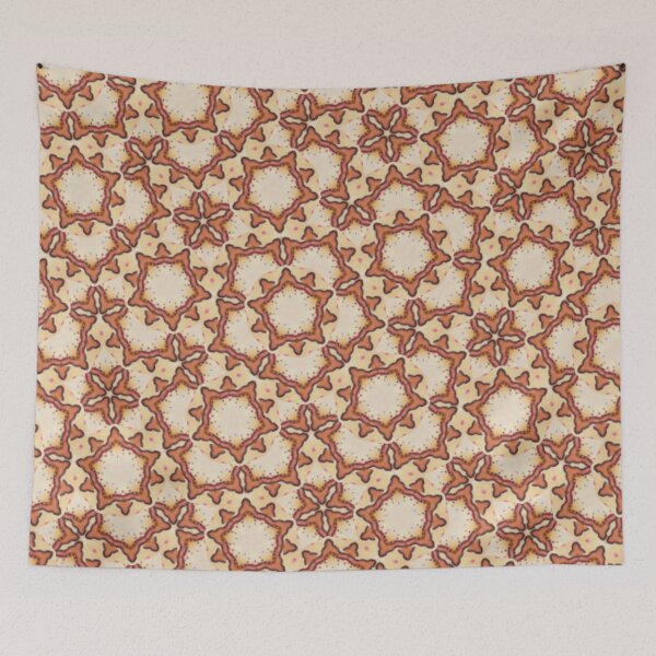 Item preview, Orange Cream Starfish Pattern designed and sold by Shy Fractal Designs.