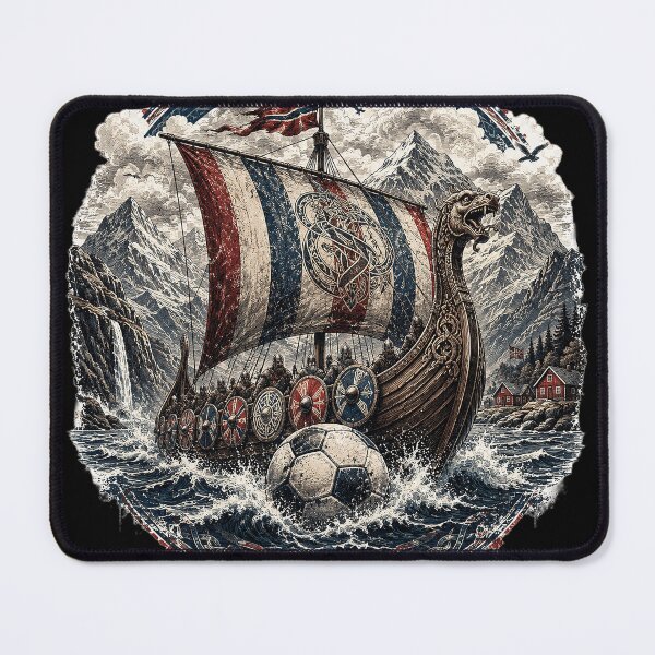 Item preview, Norway Viking Longship Football Pride designed and sold by JasKei-Designs.