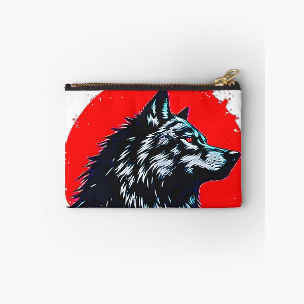 Item preview, Dark Wolf Spirit Red Moon Forest Silhouette designed and sold by Neer arts.
