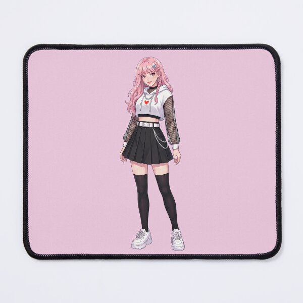 Item preview, Cute Pink-Haired Anime Girl designed and sold by CHRISMARTE.
