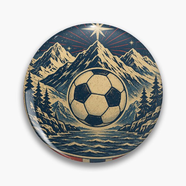 Item preview, Norway Mountain Soccer Heritage Badge designed and sold by JasKei-Designs.