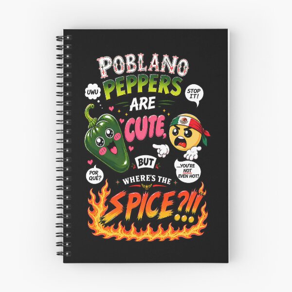 Item preview, Poblano Peppers Are Cute (Black Shirt Edition) designed and sold by Jessie Slamwhorella.