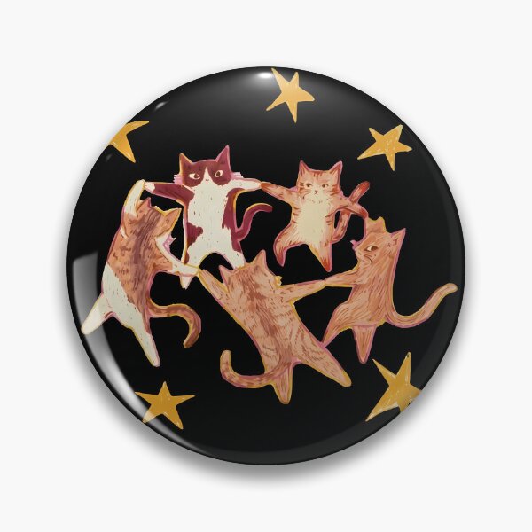 Item preview, Cute Dancing Cat In Stars  designed and sold by OMITTEROMINOUS.
