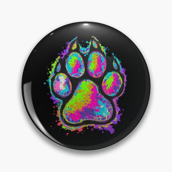 Item preview, Colorful Watercolor Splash Paw Print Art designed and sold by SoyLamderma.