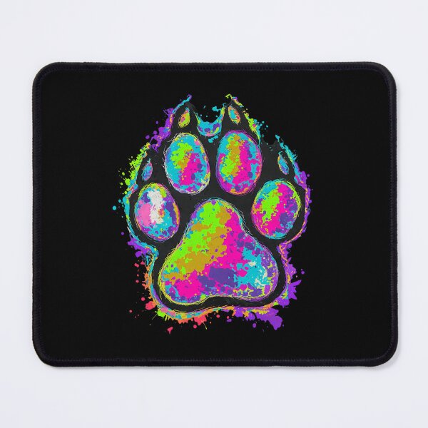 Item preview, Colorful Watercolor Splash Paw Print Art designed and sold by SoyLamderma.