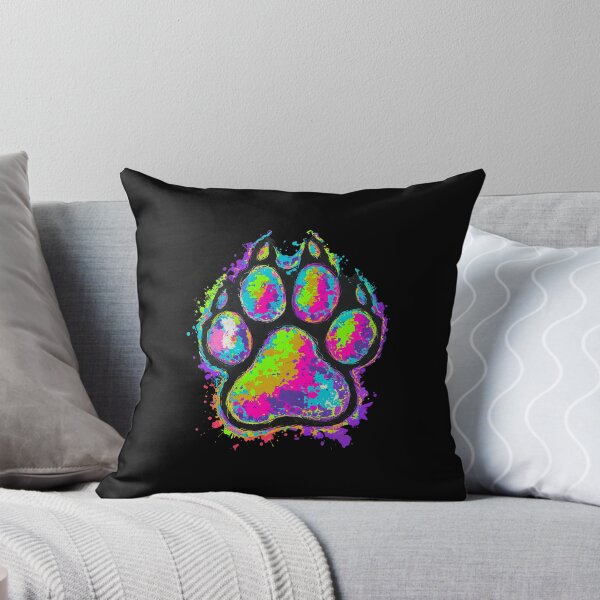 Item preview, Colorful Watercolor Splash Paw Print Art designed and sold by SoyLamderma.