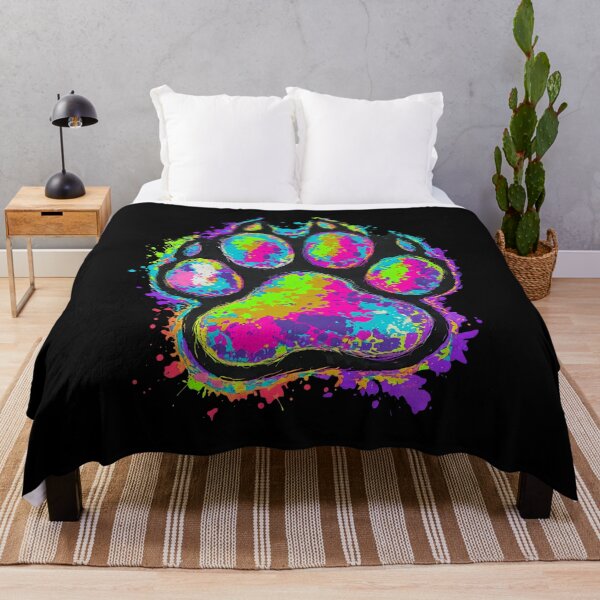 Item preview, Colorful Watercolor Splash Paw Print Art designed and sold by SoyLamderma.