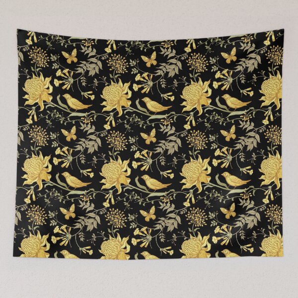 Item preview, Oriental Floral Bird Butterfly Seamless Pattern designed and sold by SugarCore.