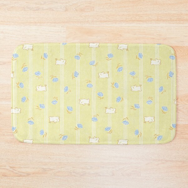 Item preview, Feed Sack Floral With Piglets - f6f3bb designed and sold by knitetgantt.