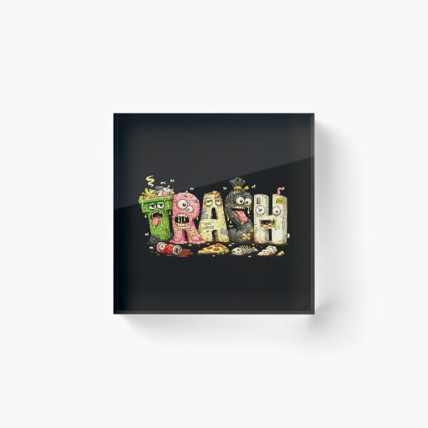 Item preview, Trash Monsters - Funny Garbage Gang Lowbrow Cartoon Art designed and sold by snewen.
