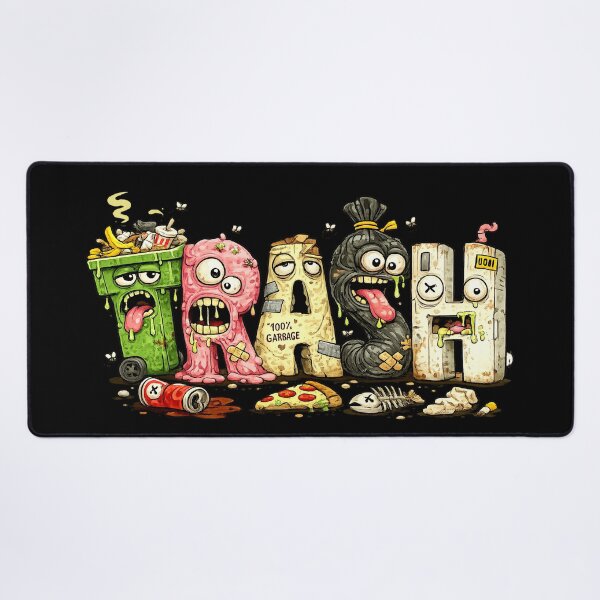 Item preview, Trash Monsters - Funny Garbage Gang Lowbrow Cartoon Art designed and sold by snewen.