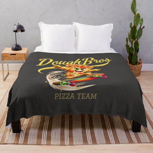 Item preview, DoughBros Pizza Team" Skateboarding Mascot designed and sold by Bluebird Crafted Tee.