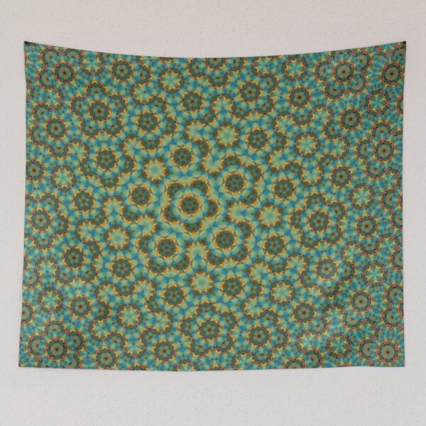 Item preview, Vintage Green Tinfoil Pattern designed and sold by Shy Fractal Designs.