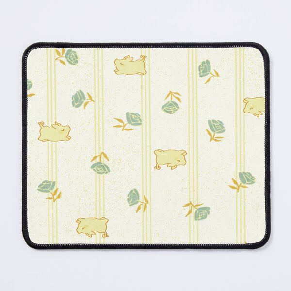 Item preview, Feed Sack Floral With Piglets - fffef3 designed and sold by knitetgantt.