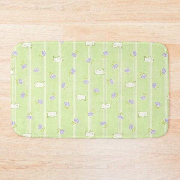 Item preview, Feed Sack Floral With Piglets - e4f6bb designed and sold by knitetgantt.