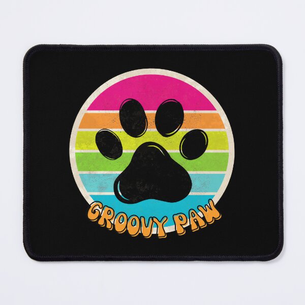 Item preview, Retro Groovy Paw Print Vintage Sun designed and sold by SoyLamderma.