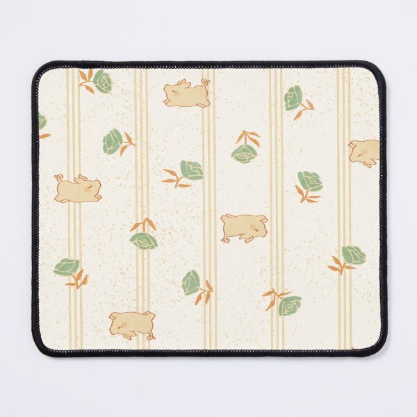 Item preview, Feed Sack Floral With Piglets - fffbf3 designed and sold by knitetgantt.