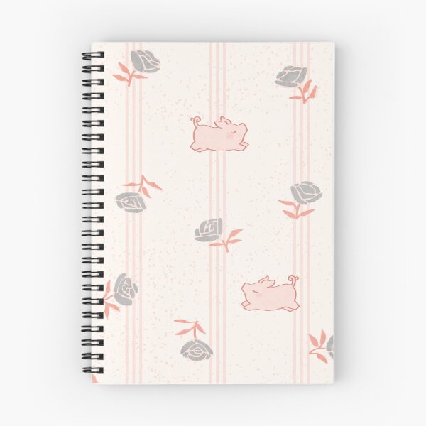 Item preview, Feed Sack Floral With Piglets - fff8f3 designed and sold by knitetgantt.