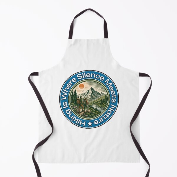 Item preview, Hiking Is Where Silence Meets Nature designed and sold by PrintSparkDesigns.