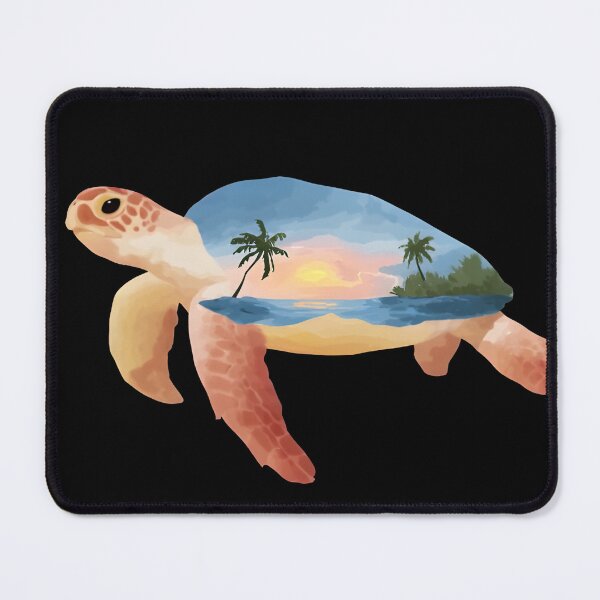 Item preview, Sea turtle journey to ocean sunset designed and sold by Newrealis.