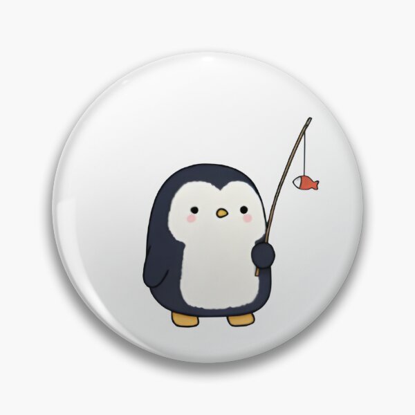 Item preview, Funny little penguin fishing designed and sold by Newrealis.