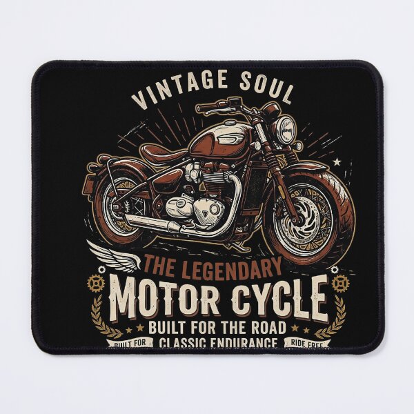 Item preview, The Legendary Motorcycle Vintage Soul Design designed and sold by IvoryArtDesign.