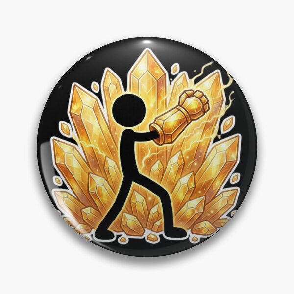 Item preview, Golden Crystal Bubble Power Stickman designed and sold by Interactive-Art.