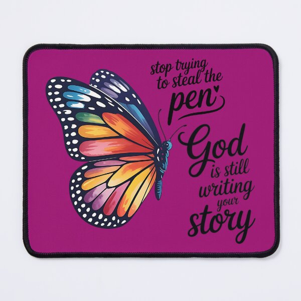 Item preview, God Is Still Writing Your Story | Christian Rainbow Butterfly Design designed and sold by Jen.Lou.