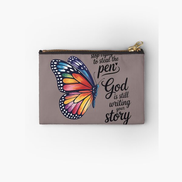Item preview, God Is Still Writing Your Story | Christian Rainbow Butterfly Design designed and sold by Jen.Lou.