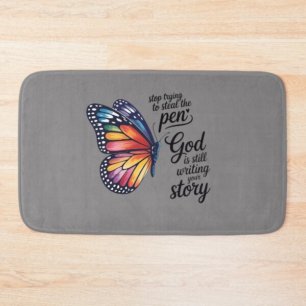 Item preview, God Is Still Writing Your Story | Christian Rainbow Butterfly Design designed and sold by Jen.Lou.