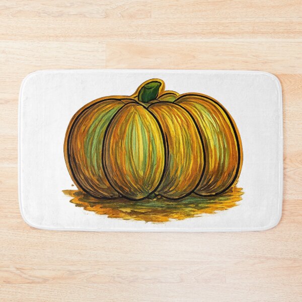 Item preview, Hand Painted Autumn Pumpkin Watercolor Illustration designed and sold by TheSlowShore.