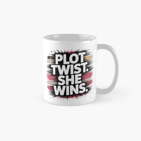 Item preview, Plot Twist She Wins. Bold Motivational Typography.  Empowerment Quote Aesthetic designed and sold by Aarvya Fashion Club ( A.F.C ).