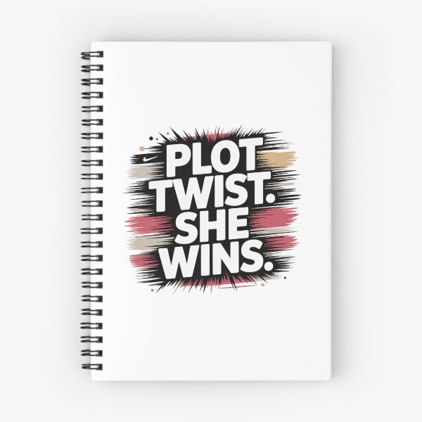 Item preview, Plot Twist She Wins. Bold Motivational Typography.  Empowerment Quote Aesthetic designed and sold by Aarvya Fashion Club ( A.F.C ).