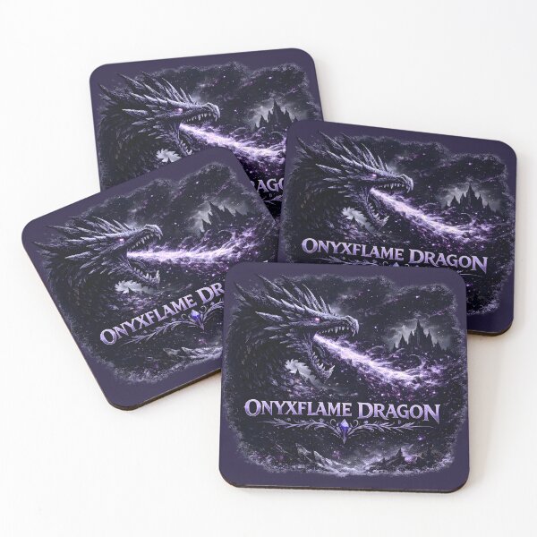 Item preview, Onyxflame Dragon | Dark Fantasy Dragon Art | Shadow Dragon | Epic Mythical Creature Design designed and sold by RockyGameArt.