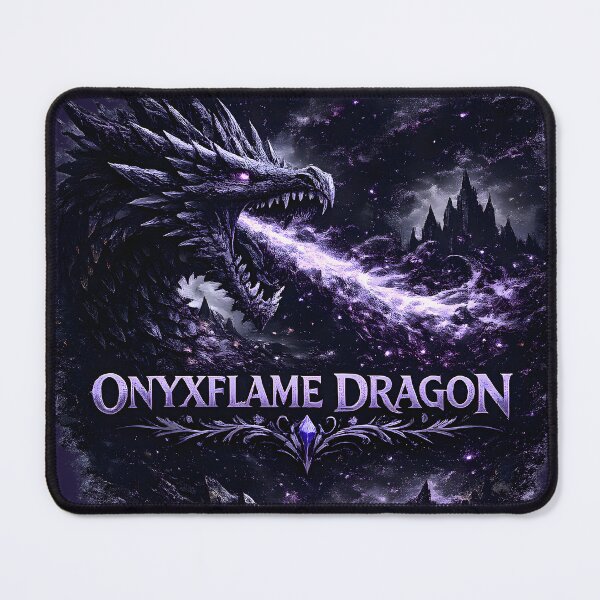Item preview, Onyxflame Dragon | Dark Fantasy Dragon Art | Shadow Dragon | Epic Mythical Creature Design designed and sold by RockyGameArt.