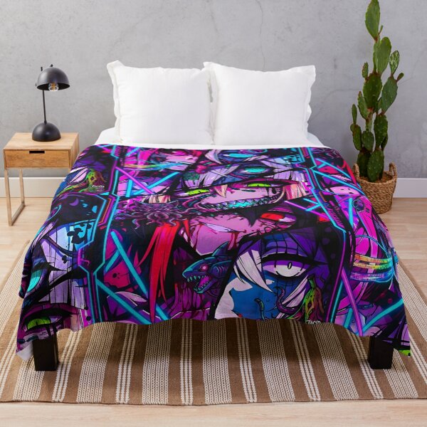Item preview, Cyberpunk Horror Anime Girl Collage | Neon Glitch Gothic Monster Aesthetic | Futuristic Synthwave Art designed and sold by Dyan4.
