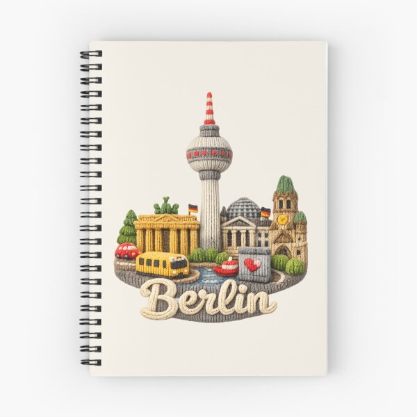Item preview, Cute Knitted Berlin Landmark | Handmade Yarn Knit City Travel Souvenir designed and sold by Moons Studio.