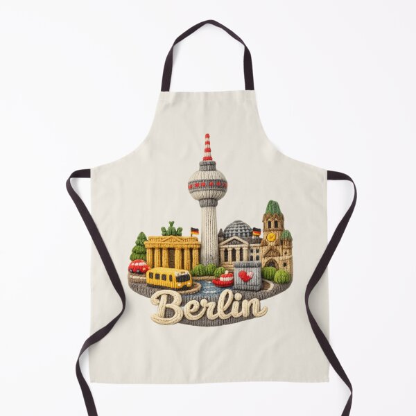 Item preview, Cute Knitted Berlin Landmark | Handmade Yarn Knit City Travel Souvenir designed and sold by Moons Studio.