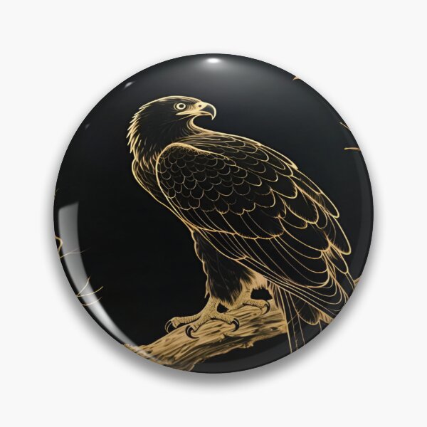 Item preview, Majestic Golden Eagle Perched on a Twisted Tree Branches, A Striking Representation of Nature's Power designed and sold by Matt_Smith.