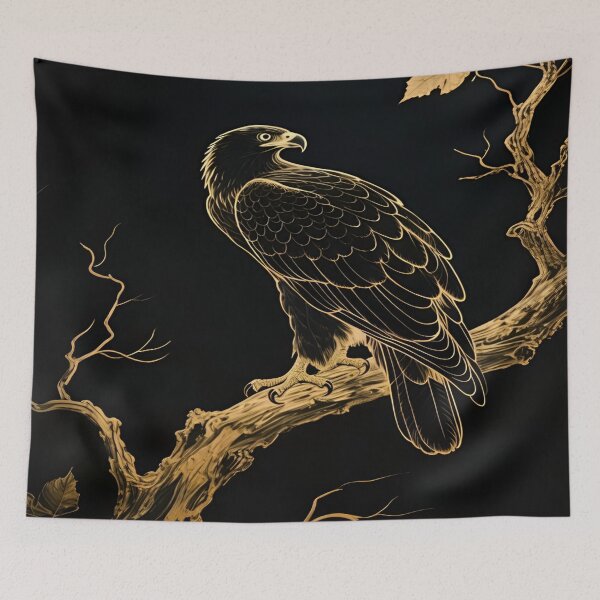 Item preview, Majestic Golden Eagle Perched on a Twisted Tree Branches, A Striking Representation of Nature's Power designed and sold by Matt_Smith.