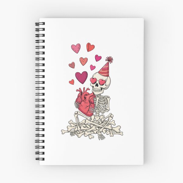 Item preview, Romantic Skeleton Party Hat Holding Human Heart designed and sold by Amir Faysal.