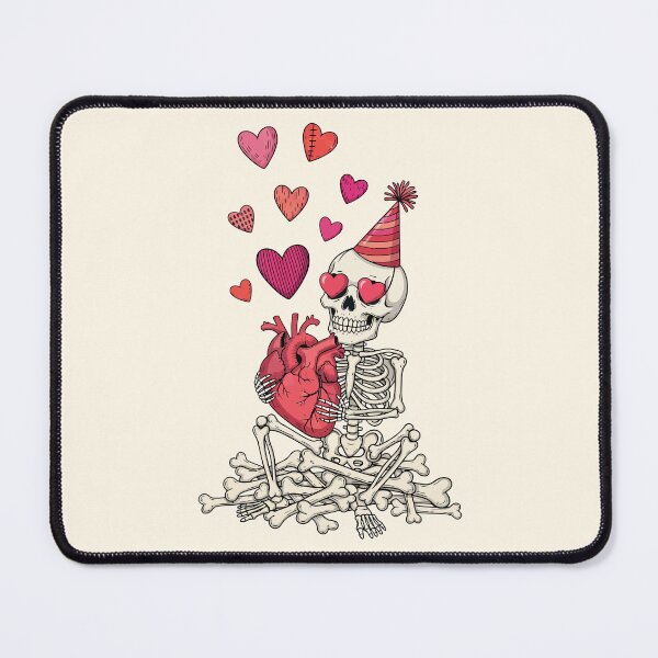 Item preview, Romantic Skeleton Party Hat Holding Human Heart designed and sold by Amir Faysal.