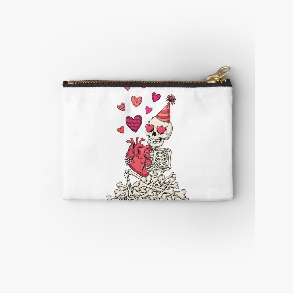 Item preview, Romantic Skeleton Party Hat Holding Human Heart designed and sold by Amir Faysal.