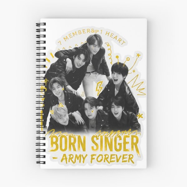 Item preview, BTS Born Singer Army Forever Doodles Die-Cut Sticker designed and sold by Sidra digital art 8277237.