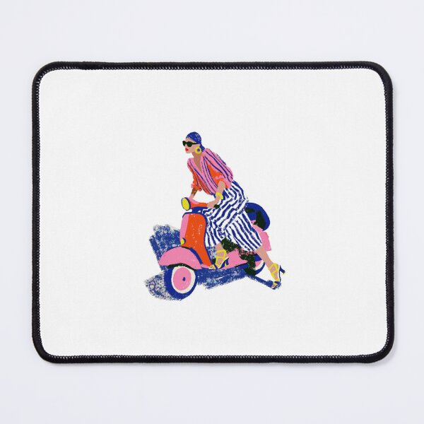 Item preview, Vintage Vespa  | Colorful Mediterranean Scooter Illustration designed and sold by Ramona-Gliga.