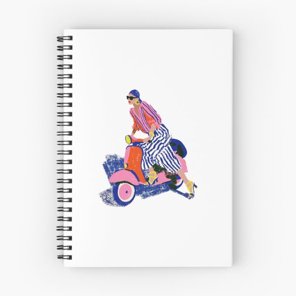 Item preview, Vintage Vespa  | Colorful Mediterranean Scooter Illustration designed and sold by Ramona-Gliga.