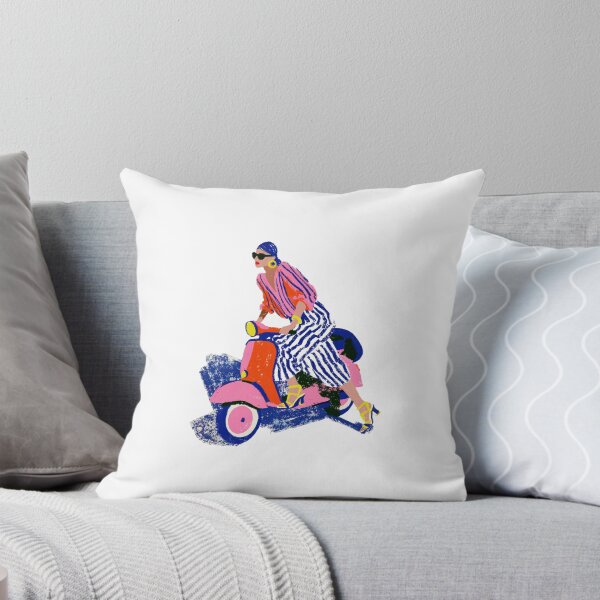 Item preview, Vintage Vespa  | Colorful Mediterranean Scooter Illustration designed and sold by Ramona-Gliga.