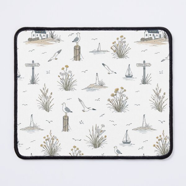 Item preview, Cornish Coastal Seagull Pattern designed and sold by TheSlowShore.